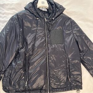 Loewe Black Anagram Padded Jacket - Mens